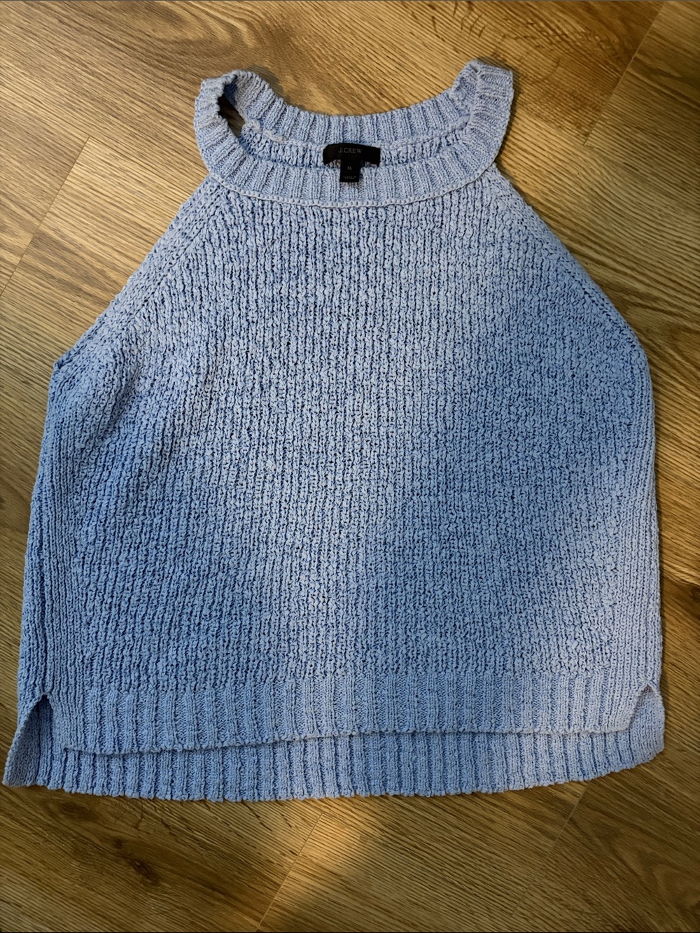 J. Crew Powder Blue Halter Knit Sweater
